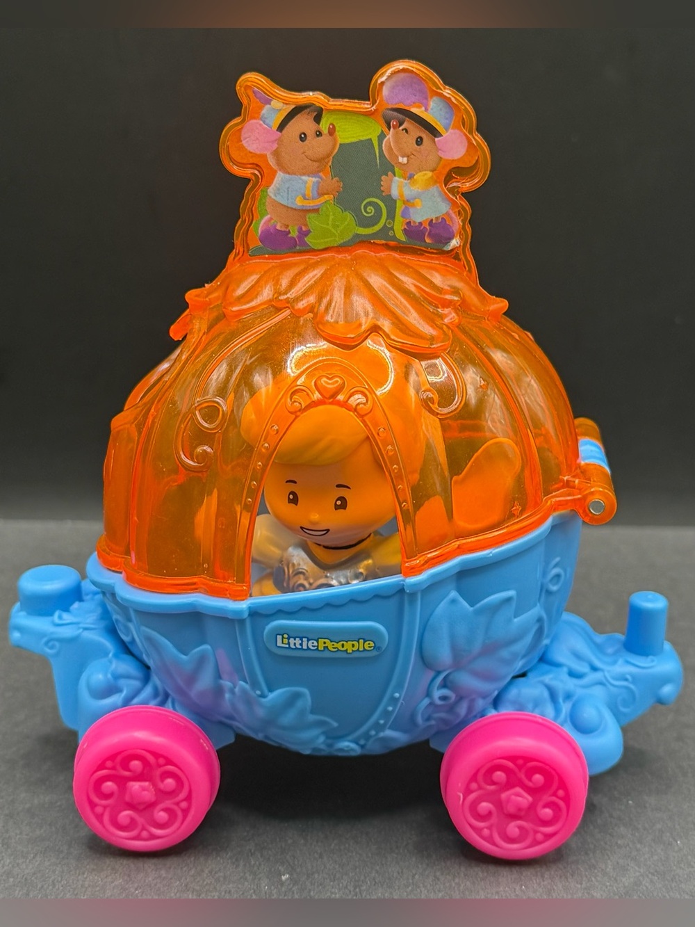 Cinderella Princess Parade Float - Blue & Orange with Cinderella, Set of 2